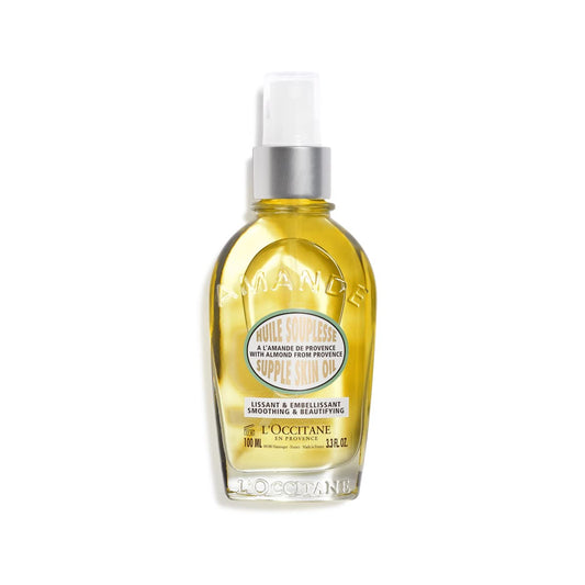 L'OCCITANE Almond Body Oil, Moisturizes, Nourishes, Hydrates, Softens Dry Skin, Absorbs Fast, Lightweight, Non-Greasy, Luxurious Post-Shower Skincare