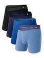 DAVID ARCHY Men's Ultra Soft Underwear Modal Boxer Briefs Slim Fit 6.5" | Second Skin Fabric Breathable, Smooth Low-Profile Waistband, Easy Access Side Fly, Tagless Anti Chafing for All-day Comfort