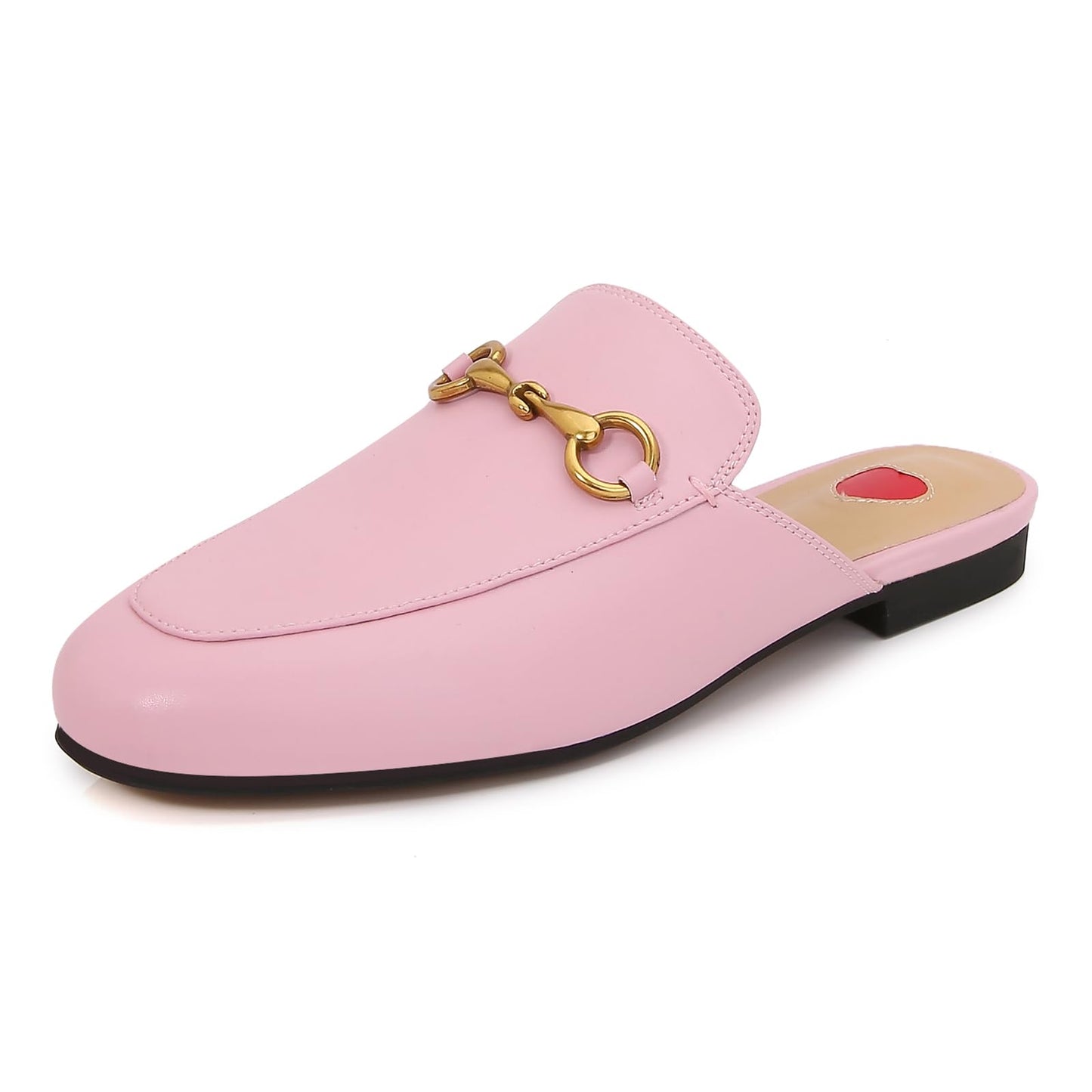 Vertundy Women's Mules Loafers Low Heel Flats Leather Slip On Backless Sandals for Girls Lady Work SlidesVertundy Women's Mules Loafers Low Heel Flats Leather Slip On Backless Sandals for Gi… 7.5