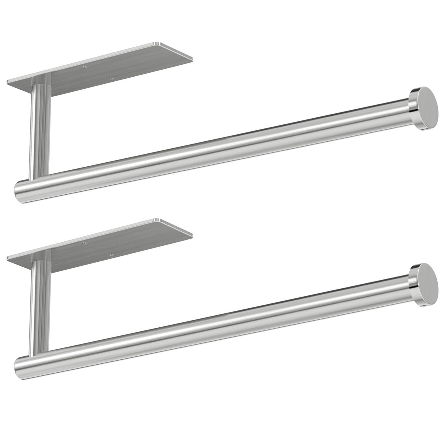 Paper Towel Holder - Self-Adhesive or Drilling, Wall Mounted Paper Towel Rack for Kitchen