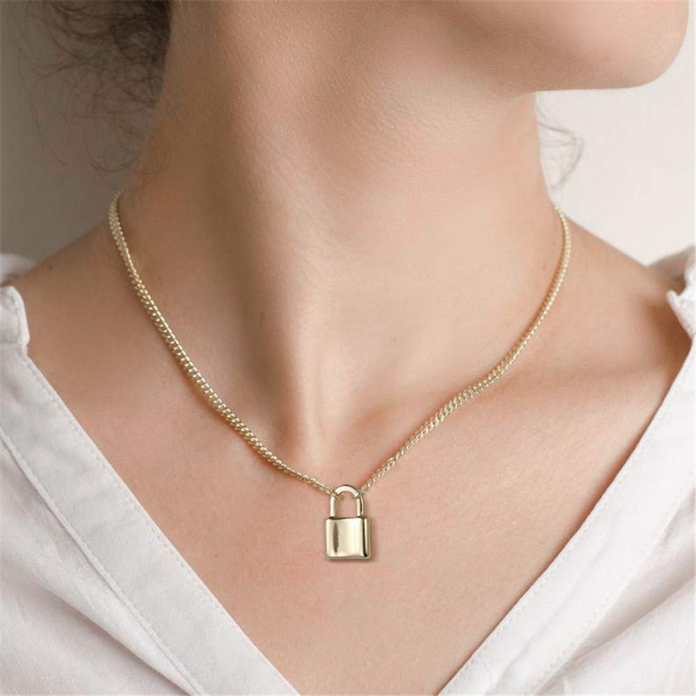 Turandoss Dainty Layered Choker Necklace, Handmade Y Pendant Necklace Multilayer Bar Disc Necklace Adjustable Layering Choker Necklaces for Women