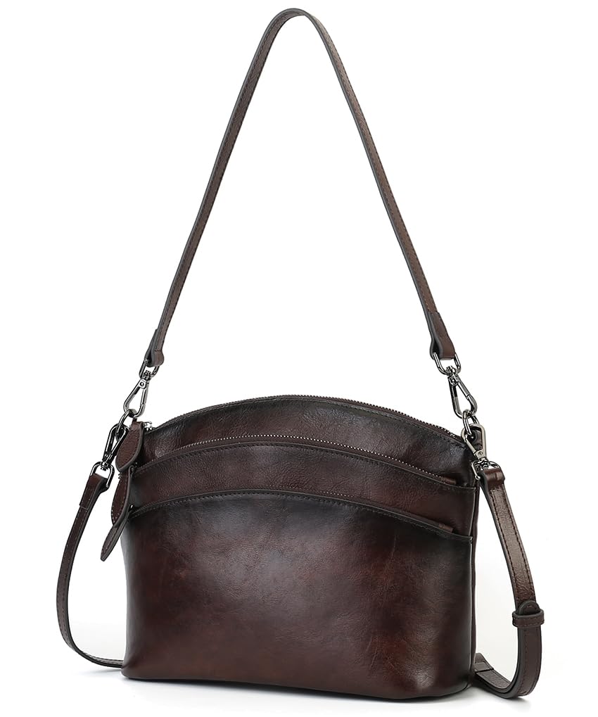 Genuine Leather Purses for Women Vintage Crossbody Bags for Women Hand Bags Women's Shoulder Handbags | Genuine Leather