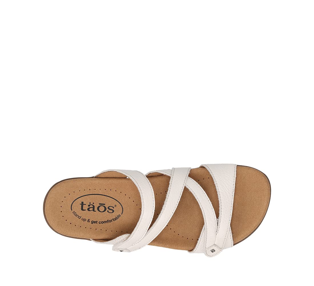 Taos Double U Premium Leather Women’s Sandal - Stylish Adjustable Strap Design with Arch Support, Cooling Gel Padding for All-Day Enjoyment and Walking Comfort