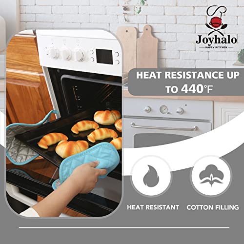 Joyhalo 6 Pack Heat Resistant Pot Holders - Terry Cloth Sets for Cooking & Baking