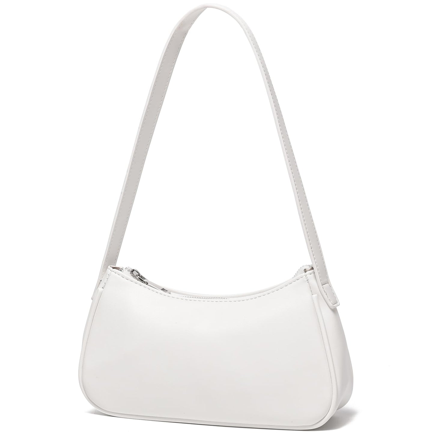 Small Shoulder Bag for Women Cute Mini Purse Trendy Vegan Leather Y2k Crescent Handbag