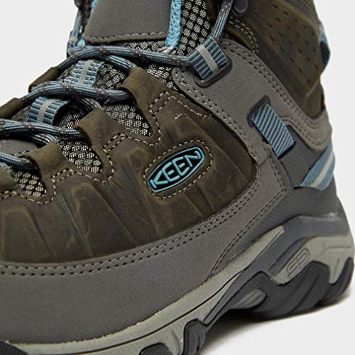 KEEN Women's Targhee 3 Mid Height Waterproof Hiking Boots, Magnet/Atlantic Blue, 8.5KEEN Women's Targhee 3 Mid Height Waterproof Hiking Boots, Magnet/Atlantic…