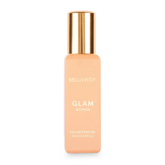 Bellavita Luxury Glam Eau de Parfum | 100 ml (3.4 fl.oz.) | Perfume for Women | White Floral, African Orange, Jasmine, and Patchouli Notes | Long Lasting Fragrance | Mother's Day present | for women