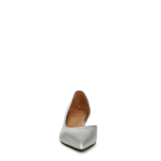 Naturalizer Womens Gallent Pointed Toe Kitten Heel Pump Silver Metallic 10 MNaturalizer Womens Gallent Pointed Toe Kitten Heel Pump Silver Metallic 10 M open box