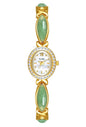 LOREO Elegant Women’s Gold Bracelet Watch Vintage Oval Dial, Waterproof Quartz Movement, Small Face Dress Watch for Ladies