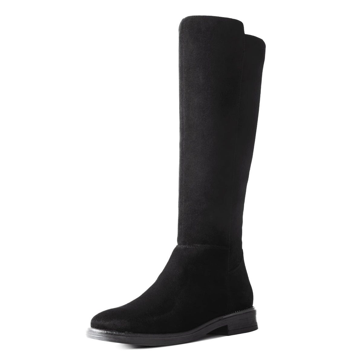 Shoe'N Tale Women's Knee High Boots Round Toe Low Heel(White PU Knit,8.5)Shoe'N Tale Women's Knee High Boots Round Toe Low Heel(White PU Knit,8.5) l