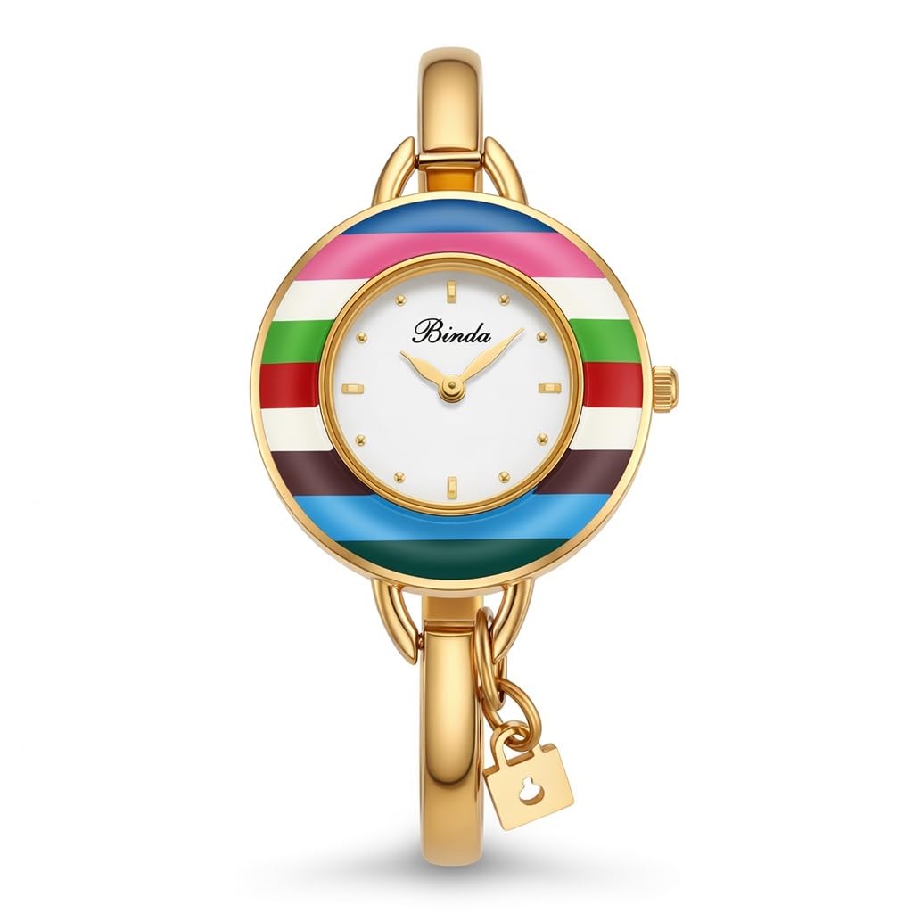 Binda Women's Quartz Watch – Stainless Steel Bracelet, Round Elegant Dial, Suitable for Daily and Formal Wear, Gift Box Included