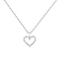PAVOI 14K Gold Plated Cubic Zirconia Heart Necklace | Cute Dainty Love Pendant Necklaces for Women - Valentines Day Trendy Jewelry