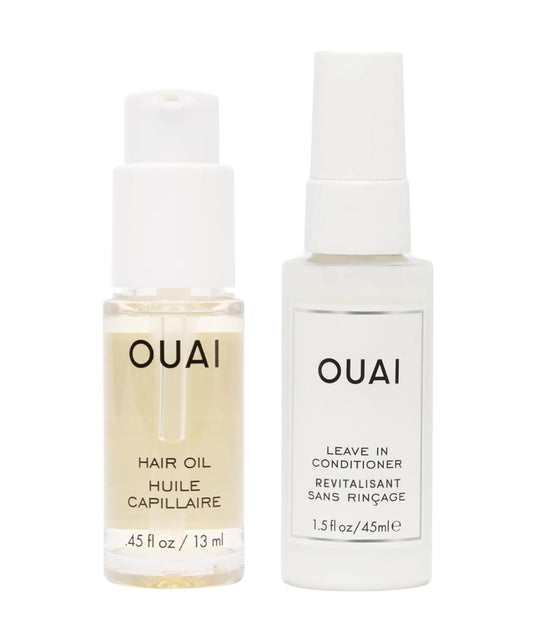 OUAI Leave In Conditioner & Heat Protectant for Hair - Prep Hair for Styling or Use as Detangling Spray to Fight Frizz & Flyaways - No Parabens, Sulfates or Phthalates (4.7 oz)