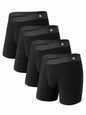 DAVID ARCHY Men's Ultra Soft Underwear Modal Boxer Briefs Slim Fit 6.5" | Second Skin Fabric Breathable, Smooth Low-Profile Waistband, Easy Access Side Fly, Tagless Anti Chafing for All-day Comfort