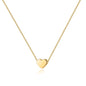 PAVOI 14K Gold Plated Cubic Zirconia Heart Necklace | Cute Dainty Love Pendant Necklaces for Women - Valentines Day Trendy Jewelry
