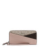 Calvin Klein Women's Key Item Saffiano Continental Zip Around Wallet With Wristlet Strap