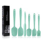 Silicone Spatulas Set, Rubber Spoon Spatula Heat Resistant Spoonula One Piece Design Seamless Spatula Non-Stick Scrapers Baking Mixing Tool