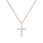 PAVOI 14K Gold Plated Cubic Zirconia Cross Necklace for Women | Cross Faith Pendant Necklaces