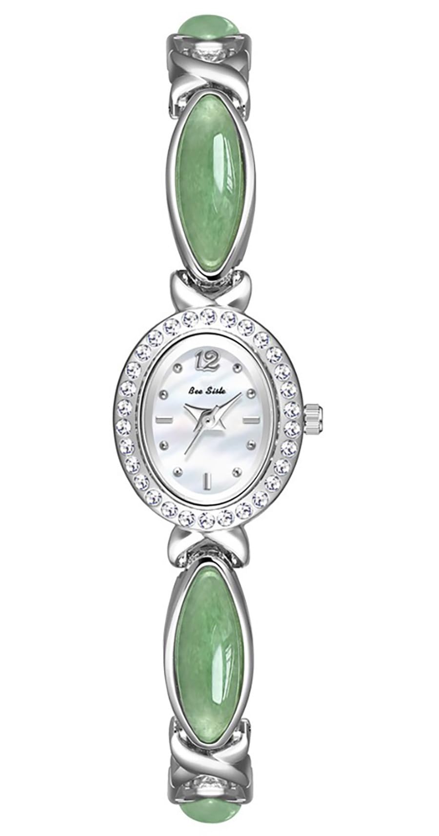 LOREO Elegant Women’s Gold Bracelet Watch Vintage Oval Dial, Waterproof Quartz Movement, Small Face Dress Watch for Ladies