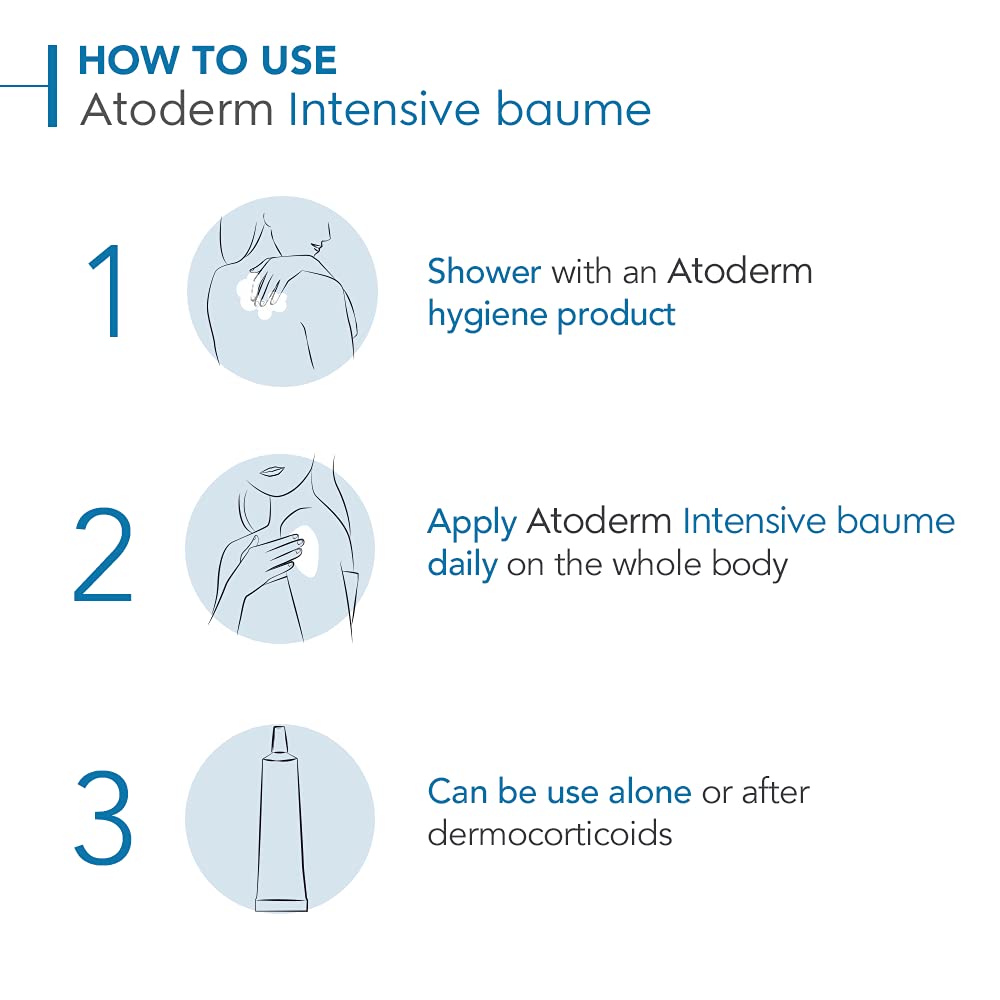 Bioderma Atoderm Intensive Balm, Hydrating Balm for Dry to Atopic Sensitive Skin, Face & Body Moisturizer with Ultra Soothing Anti-Itching Formula, Fragrance-Free, Non-Greasy & Non-Sticky for Family
