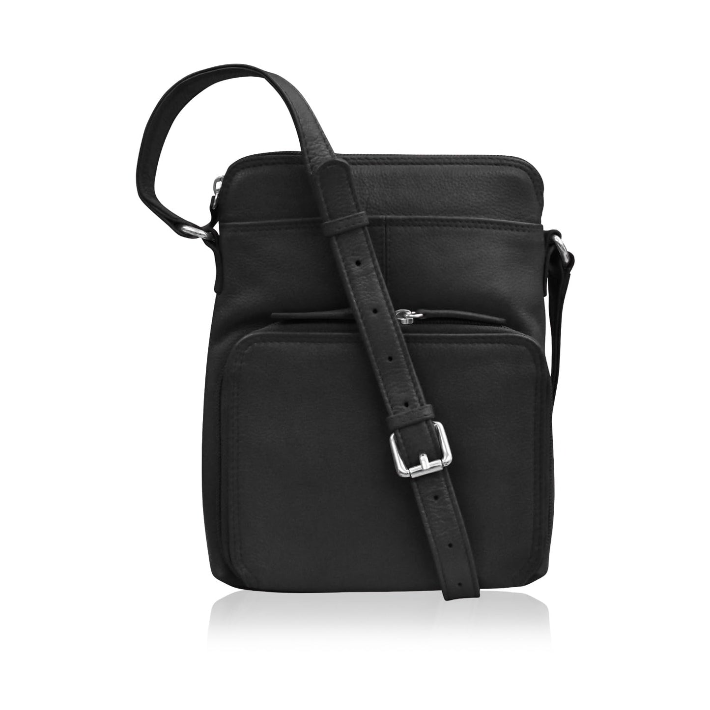 ili New York Genuine Leather Crossbody Bags for Women - Premium RFID Blocking Shoulder Bag Organizer with Adjustable Strap
