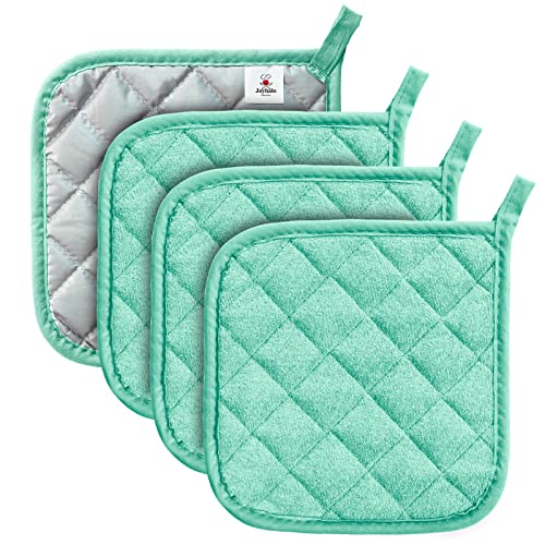 Joyhalo 6 Pack Heat Resistant Pot Holders - Terry Cloth Sets for Cooking & Baking