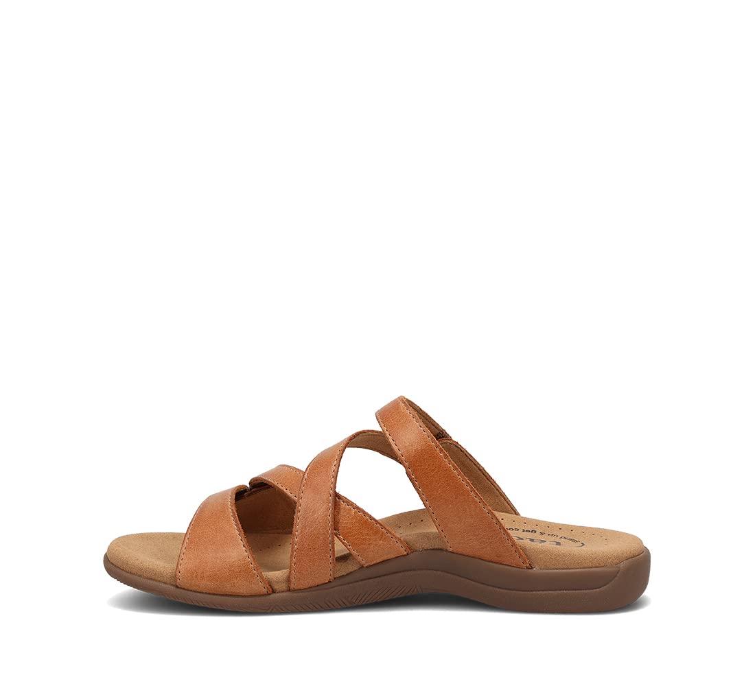 Taos Double U Premium Leather Women’s Sandal - Stylish Adjustable Strap Design with Arch Support, Cooling Gel Padding for All-Day Enjoyment and Walking Comfort