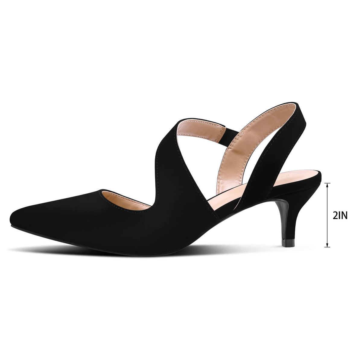 mysoft Women's Dress Shoes Low Heels 2 inch Kitten Pumps Slingback Wedding Party Medium/Wide Width Shoesmysoft Women's Dress Shoes Low Heels 2 inch Kitten Pumps Slingback Wedding Part… 7/5