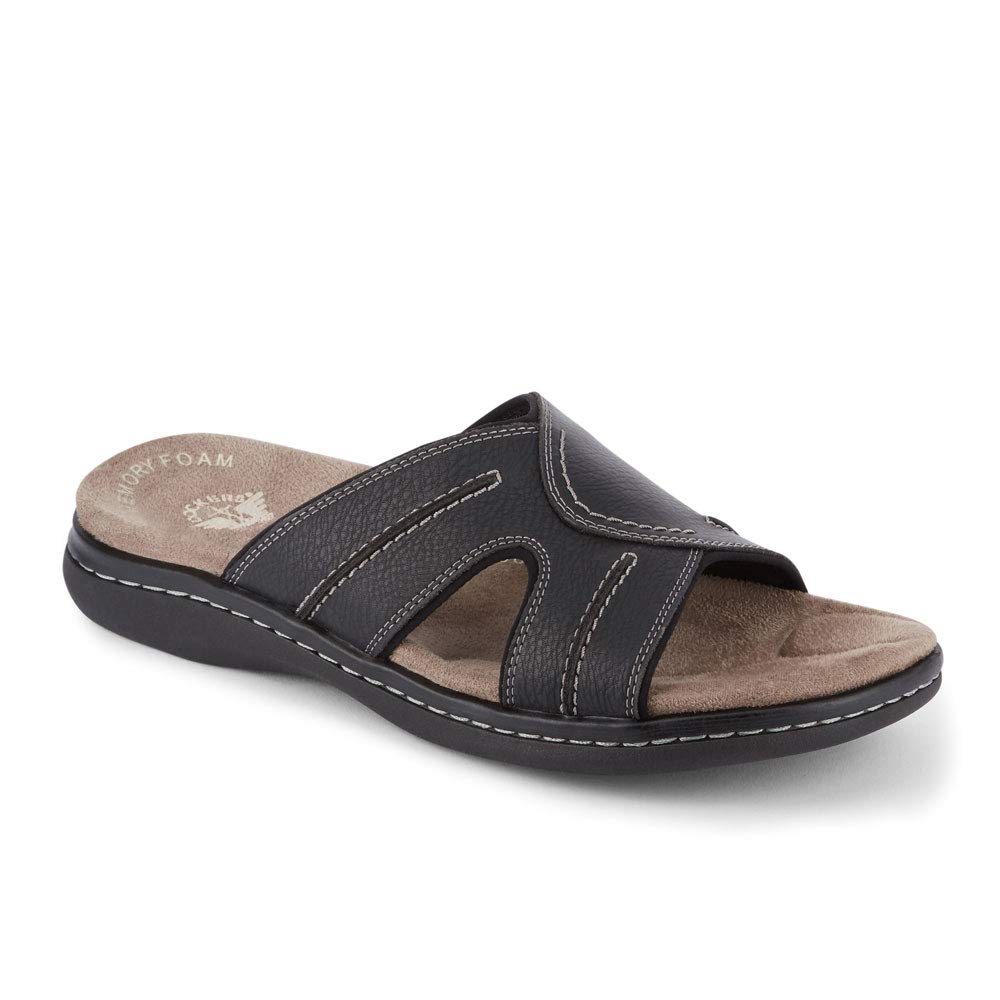 DOCKERS Mens Sunland Casual Slide Sandal, Black, 8 MDOCKERS Mens Sunland Casual Slide Sandal, Black, 8 M
