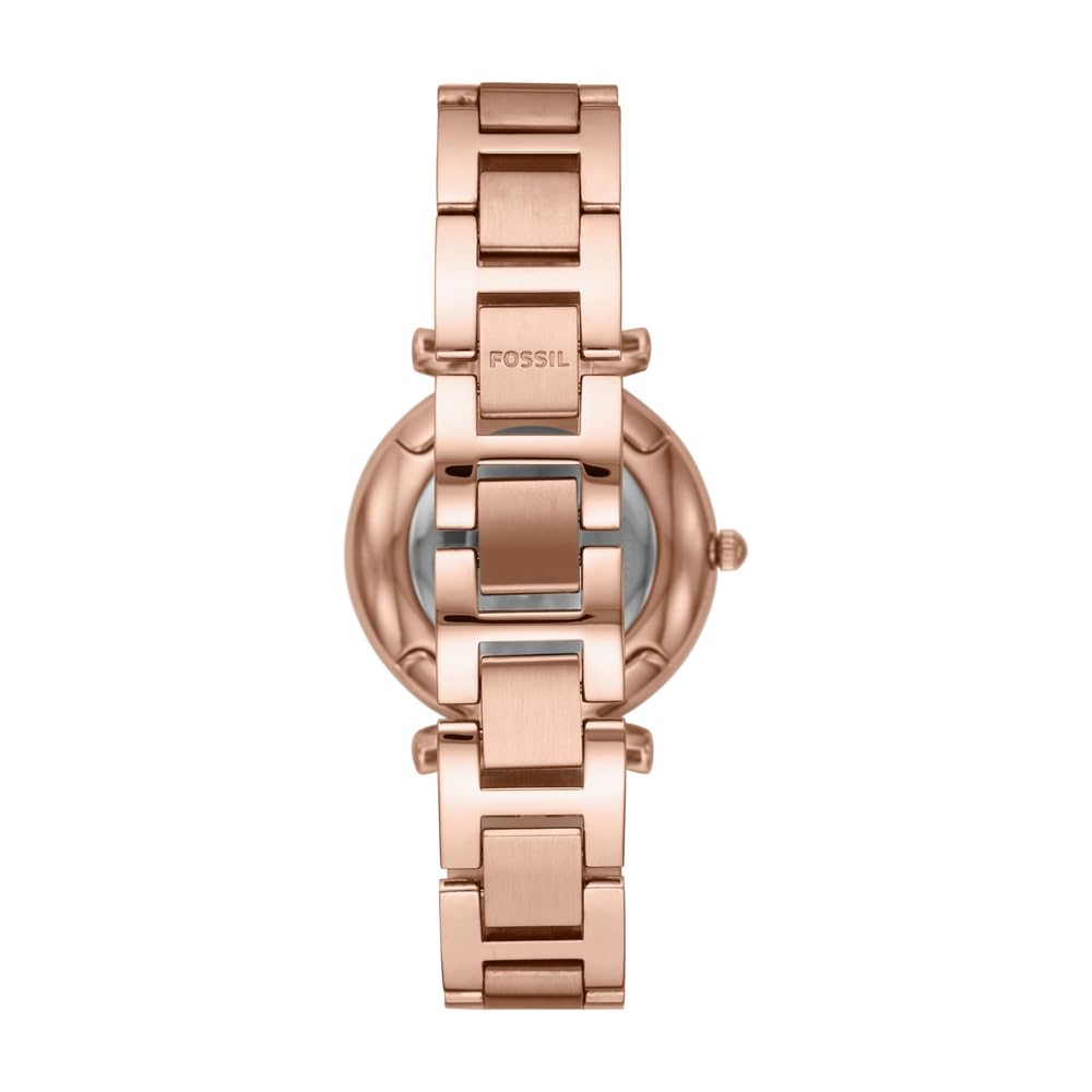 Fossil Women's Watch and Bracelet Set, Carlie Three-Hand Stainless Steel Watch for Women and Bracelet Set