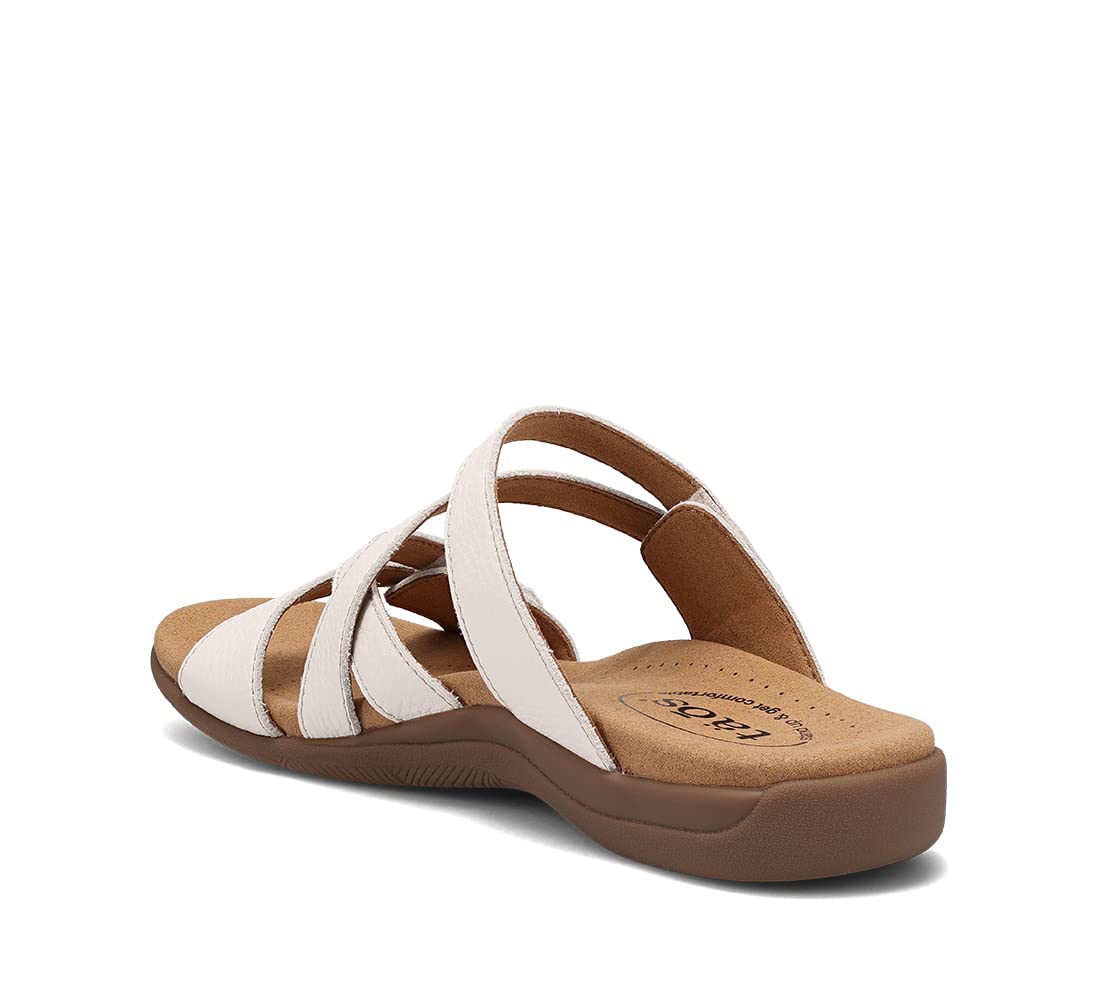 Taos Double U Premium Leather Women’s Sandal - Stylish Adjustable Strap Design with Arch Support, Cooling Gel Padding for All-Day Enjoyment and Walking Comfort