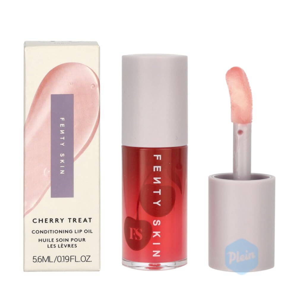 Fenty Skin Cherry Treat Conditioning + Strengthening Lip Oil Cream White 0.19 Ounce (Pack of 1)