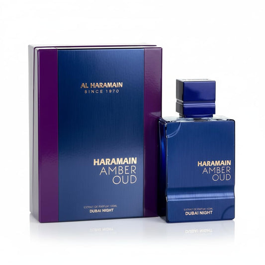 Al Haramain Amber Oud - Dubai Night - Oud Cologne for Men - Amber Perfume for Men - Long Lasting Perfume with Bergamot, Saffron Fragrances - 3.33 oz