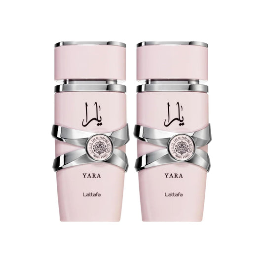 Lattafa Yara for Women Eau de Parfum Spray, 3.4 Ounce (Pack of 2)