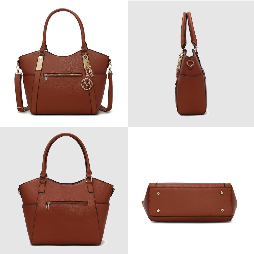 MKF Collection Tote Bag for Women Vegan Leather Shoulder Bag – Top-Handle Purse, Ladies Handbag by Mia K