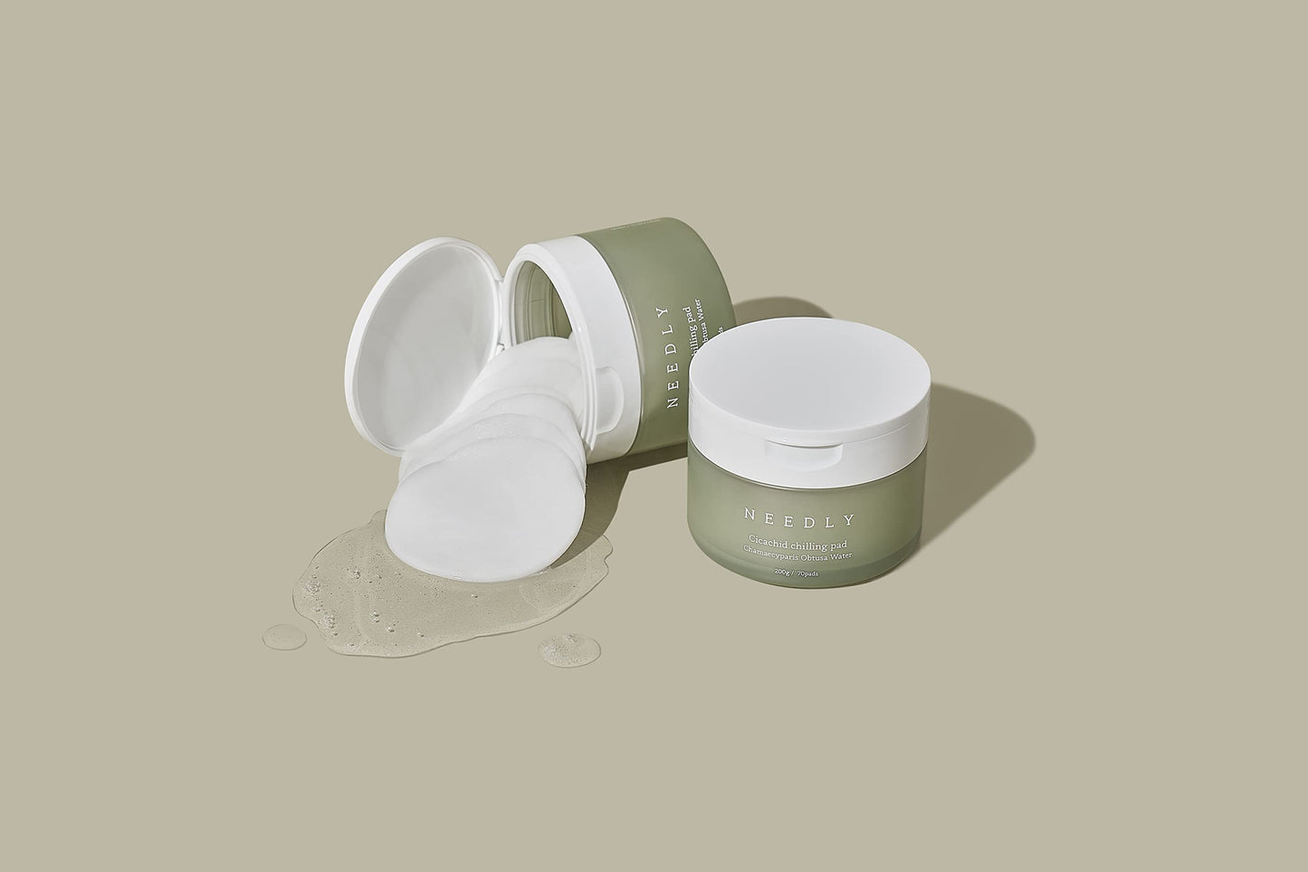Needly Daily Toner Pad I Exfoliating Pads for Face with BHA & PHA(80 Pads), Deep Hydration, Pore Minimizer for Face, Centella, Tea Tree, High Volume Essence, Extra Large Cotton Pad, Korean Skin Care