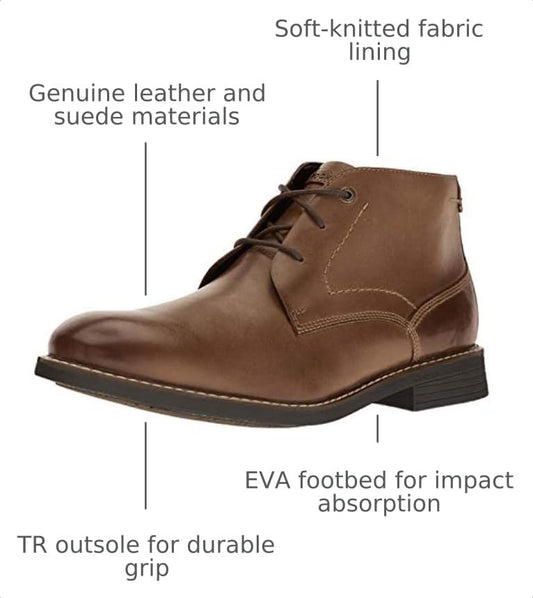Rockport mens Classic Break chukka boots, Dark Brown Leather, 11 USRockport mens Classic Break chukka boots, Dark Brown Leather, 11 US