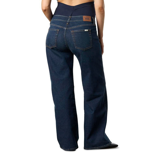 Levi Strauss Signature Gold Women's Maternity Comfort-Stay Wide Leg Jeans, (New) Faded Days, Small