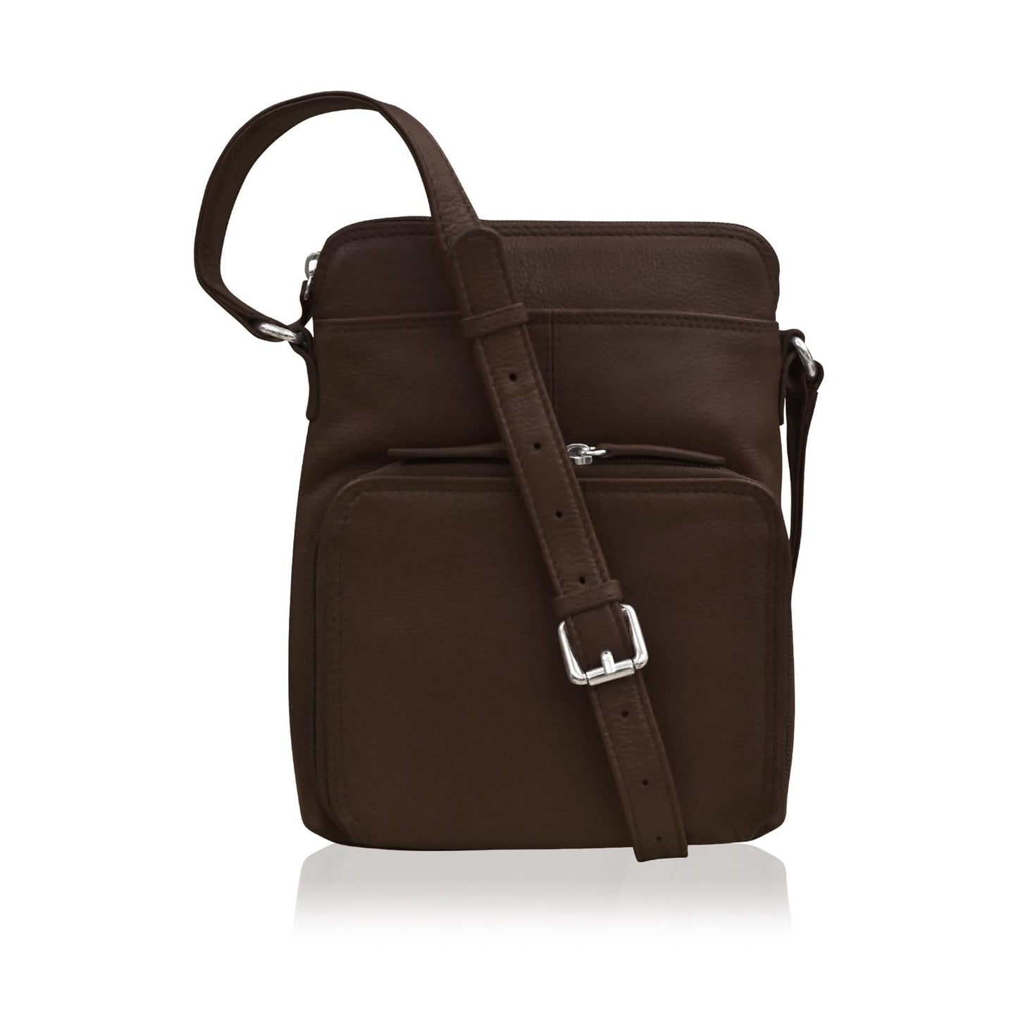 ili New York Genuine Leather Crossbody Bags for Women - Premium RFID Blocking Shoulder Bag Organizer with Adjustable Strap
