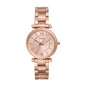 Fossil Women's Watch and Bracelet Set, Carlie Three-Hand Stainless Steel Watch for Women and Bracelet Set