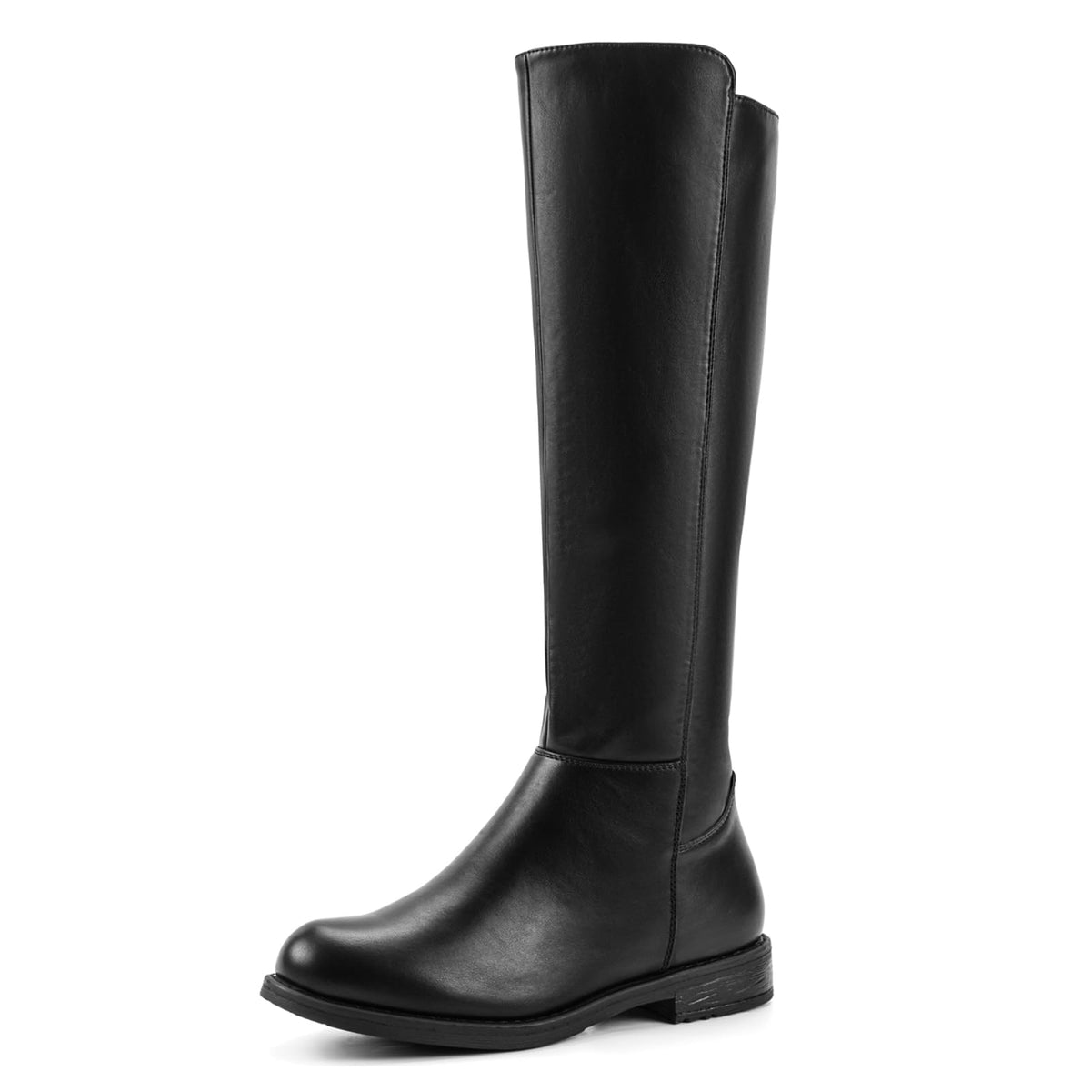 Shoe'N Tale Women's Knee High Boots Round Toe Low Heel(White PU Knit,8.5)Shoe'N Tale Women's Knee High Boots Round Toe Low Heel(White PU Knit,8.5) l
