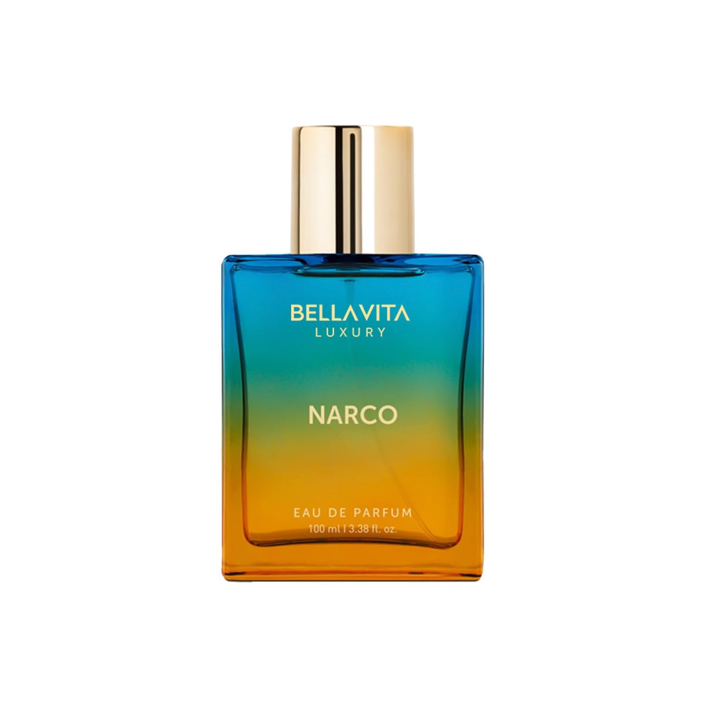Bellavita Luxury Narco Eau de Parfum | 100 ml (3.4 fl.oz.) | Perfume for Men and Women | Floral, Bergamot, Jasmine, and White Musk Notes | Long Lasting Unisex Fragrance