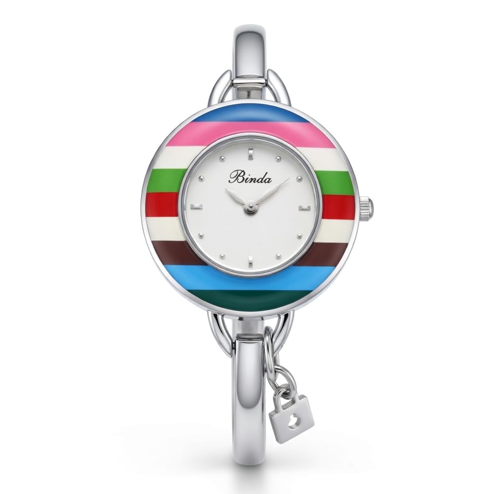 Binda Women's Quartz Watch – Stainless Steel Bracelet, Round Elegant Dial, Suitable for Daily and Formal Wear, Gift Box Included