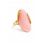 Mchic Colorful Chunky Statement Ring for Women: Boho Large Oval Acrylic Finger Ring Stainless Steel Adjustable Beach Summer Y2K Handmade Jewelry Gift for Women