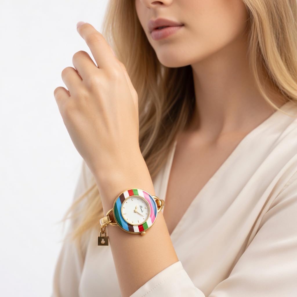 Binda Women's Quartz Watch – Stainless Steel Bracelet, Round Elegant Dial, Suitable for Daily and Formal Wear, Gift Box Included
