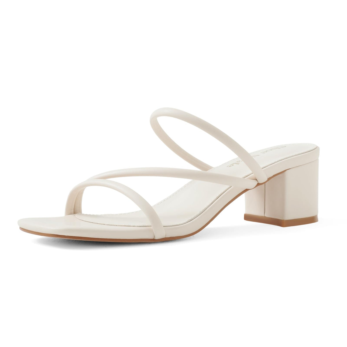 Shoe'N Tale Strappy Heels for Women Low Chunky Block Heel Heeled Sandals Square Open Toe Slip On Slides Mules(7,Gold)Shoe'N Tale Strappy Heels for Women Low Chunky Block Heel Heeled Sandals Square…
