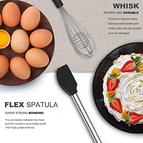 Kitchen Utensil Set-Silicone Cooking Utensils-33 Kitchen Gadgets & Spoons for Nonstick Cookware-Silicone and Stainless Steel Spatula Set-Best Kitchen Tools, Useful Pots