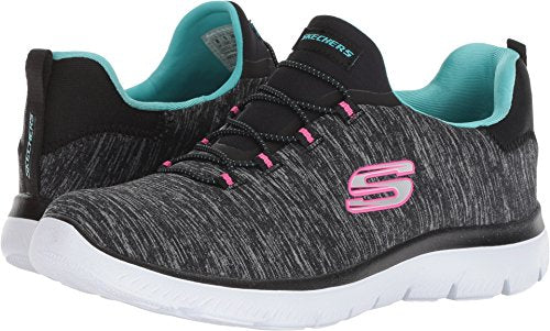 Skechers Summit - Quick Getaway Black/Light Blue 10 C - WideSkechers Summit - Quick Getaway Black/Light Blue 10 C - Wide