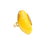 Mchic Colorful Chunky Statement Ring for Women: Boho Large Oval Acrylic Finger Ring Stainless Steel Adjustable Beach Summer Y2K Handmade Jewelry Gift for Women