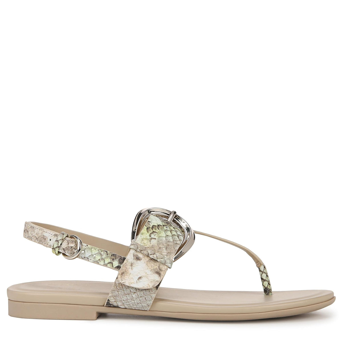 Naturalizer Womens Taylor T-Strap Slingback Flat Sandal Dark Gold Metallic 9 MNaturalizer Womens Taylor T-Strap Slingback Flat Sandal Dark Gold Metallic 9 M open box
